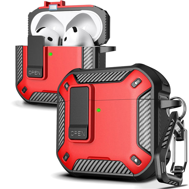 For Apple Airpods 3d Case Cover Heavey Duty Shockproof Protector Red
