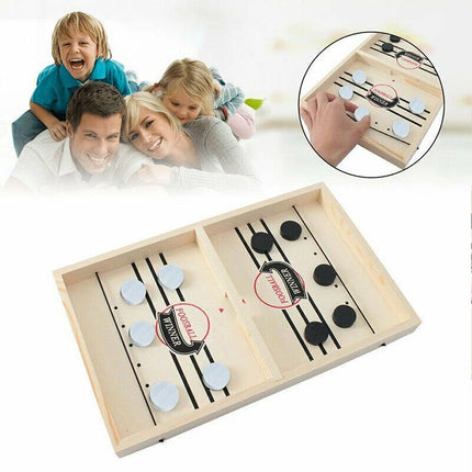 Large Sling Puck Paced SlingPuck Winner Board Game Family Games Toy Hockey Funny