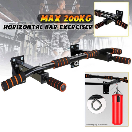 Chin Up Strength Training Horizontal Bars Exercise Wall Mounted Pull Up Bar