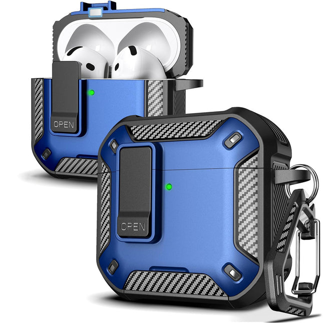 For Apple Airpods 3d Case Cover Heavey Duty Shockproof Protector Blue