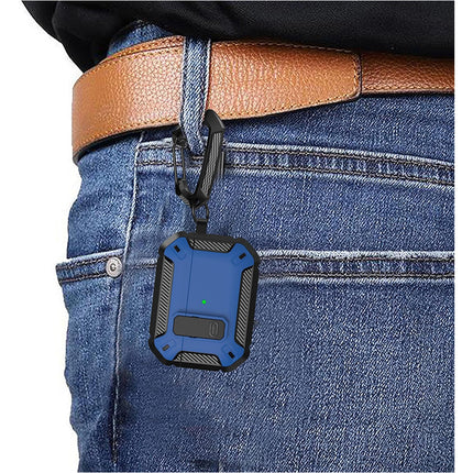 Blue Armor Case For Apple AirPods Pro, Heavy Duty Shockproof Earphone Protective Cover