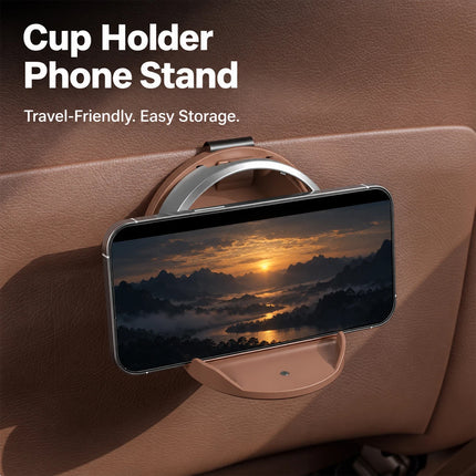 Universal Foldable Car Cup Holder with Hook Folding Automotive Door Storage