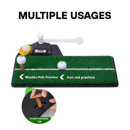 Golf Swing Trainer Golf Practice Swing Groover Hitting Training Practice mat