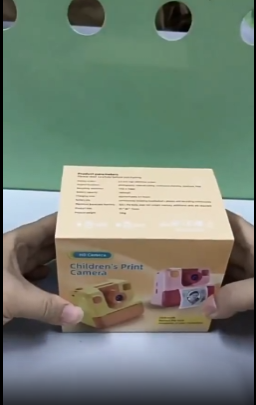 Blue Portable Digital Instant Print Camera with Thermal Printing