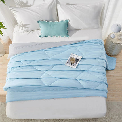 Cooling Comforter Soft Breathable Blanket, Cool Touch Fabric Quilt for Hot Sleepers
