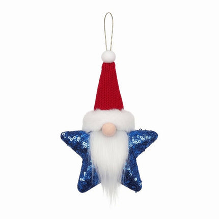 1Pcs DIY Sequin Star Christmas Pendant Xmas Tree Christmas Decor Window Decor