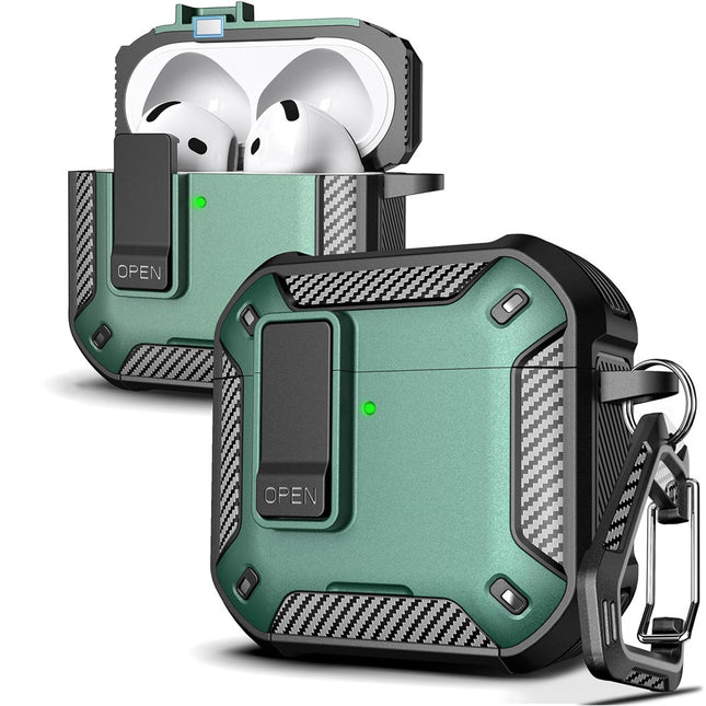For Apple Airpods 3d Case Cover Heavey Duty Shockproof Protector Green