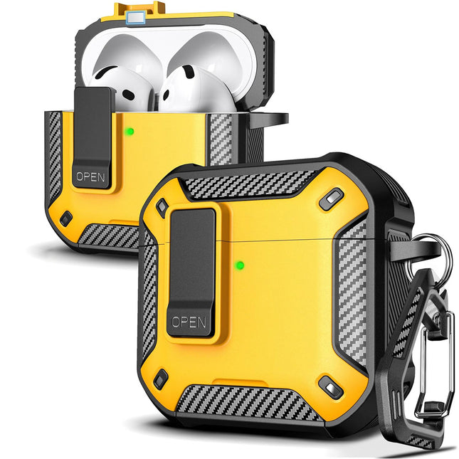 For Apple Airpods 3d Case Cover Heavey Duty Shockproof Protector Yellow