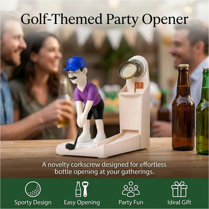 Golf Ball Wine Bottle Opener Novelty Metal Corkscrew for Party Games Barware