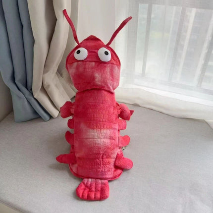 Dog Lobster Costume Pet Cat Party Clothes Halloween Cosplay Dress, Puppy Red