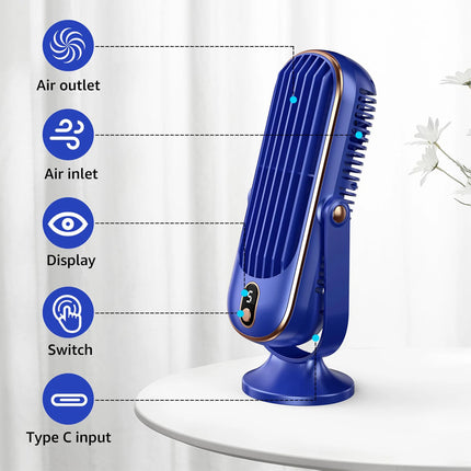 Desktop Cooling Fan with 5-Speed USB 720° Tower Fans Desk Portable