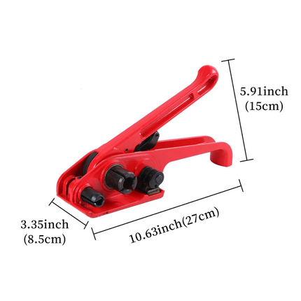 Manual Strapping Tool Red Tensioner Plastic Steel Banding Packing Tightener Kit