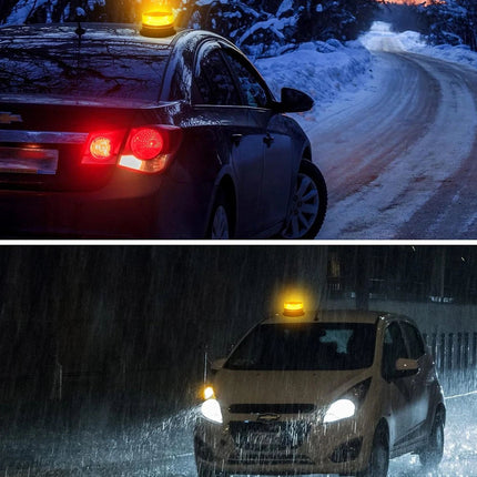 Amber Strobe Warning Light 36 LED Rotating Flashing Beacon 12V 24V Truck Trailer