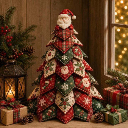 Handcraft DIY Quilted Christmas Tree Kit Tabletop Decor‘