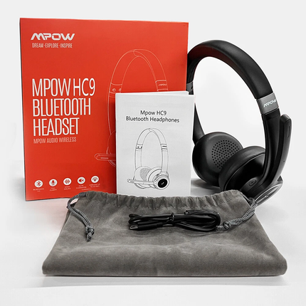 Wireless Headphones Bluetooth Noise Cancelling Stereo Earphones Over Ear Headset