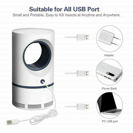 Mosquito Killer USB Charger Electronic Indoor Zapper Trap Inhaled Insect Fly Bug