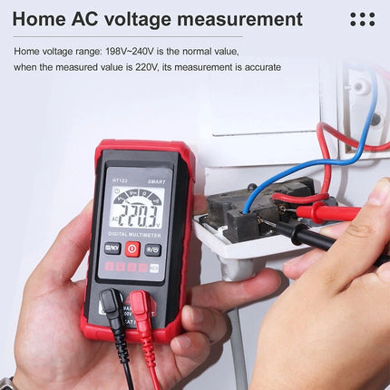 Digital Smart Multimeter 2000 Counts AC DC Voltmeter Ohmmeter Ohm Tester Tool