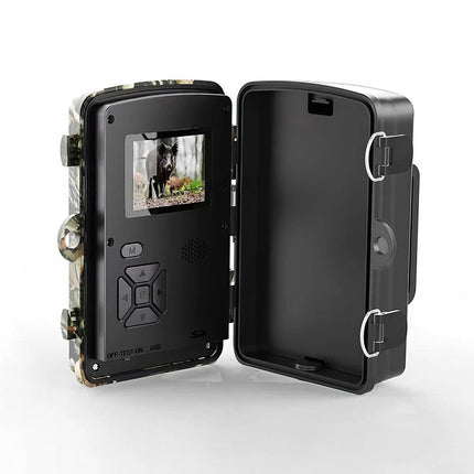 Solar Trail Camera 4K 48MP Wildlife Hunting Game Cam PIR Night Vision +32GB Card