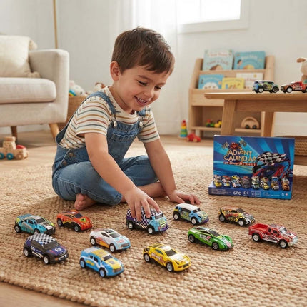 Christmas Advent Calendar 24 Days Countdown Calendar Diecast Cars Set Vehicles