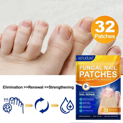 96PCS Toenail Antiseptic Patch Long Lasting Breathable Fungal Nail Patches