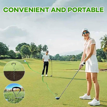 Golf Training Tool for Drivers & Irons - Practice Your Swing Neon Green