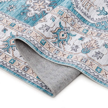 Clearance Large Rug  Blue Tribals Dining Room Carpet Washable Rug Runner 120*170cm