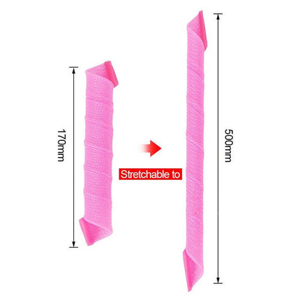 40Pcs Magic Hair Curler No Heat Leverage Curlers Formers Spiral Styling Rollers