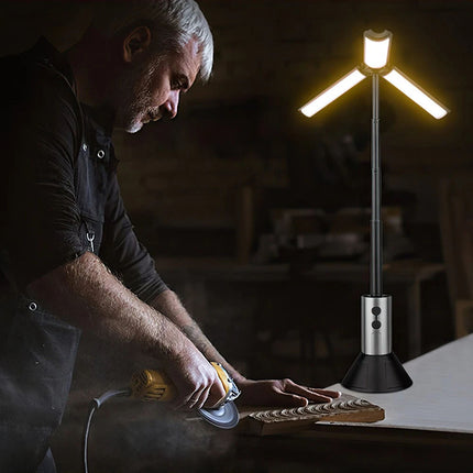 Portable Tent Light Outdoor Camping Lantern Telescopic Night Lamp Rechargeable