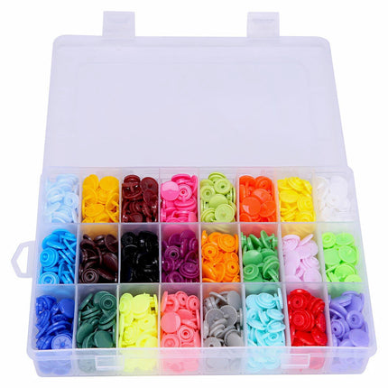 Plastic Snap Pliers Kit 300 Sets Fastener T5 Buttons Craft Sewing Tool Diy Pack