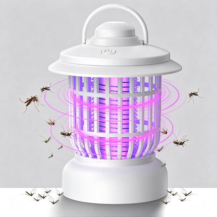 LED Electric Mosquito Lamp USB Fly Trap Insect Catcher Mozzie White
