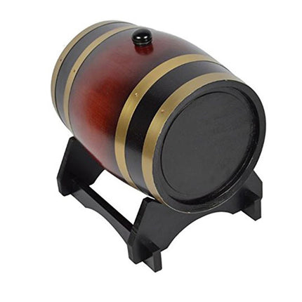 Wooden Wine Barrel Beer Whiskey Rum Brewing Port Keg Brewing Barrel 1.5L