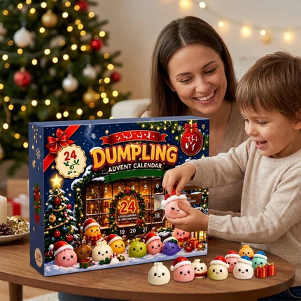2026 Christmas Squishies Advent Calendar, 24 Days Dumpling Toys Countdown Gift