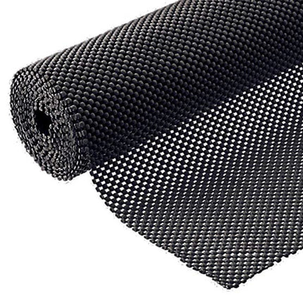 45x400cm Multi Purpose Anti Non Slip Grip Mat Rug Drawer Cupboard Underlay Liner Black