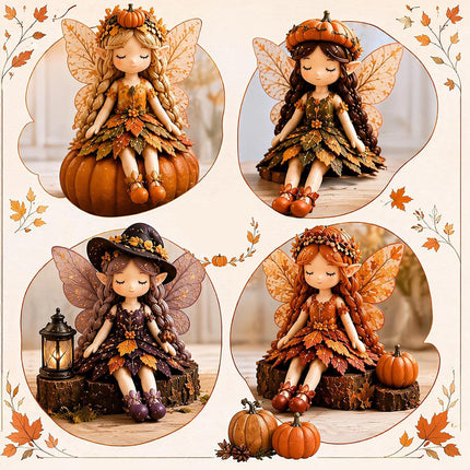 Pumpkin Fairy Patchwork DIY Collection, Fun  Fairies Patchwork Sewing Craft Kit