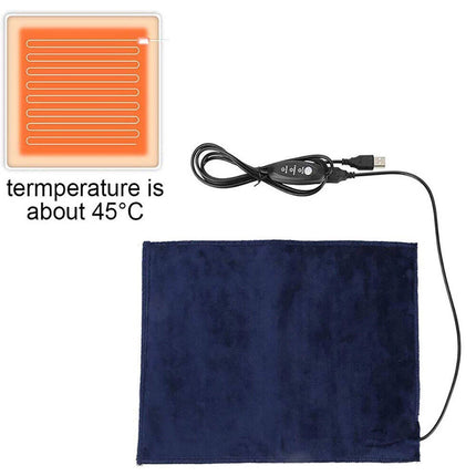 Pet USB Electric Heat Heated Heating Heater Pad Mat Blanket Bed Dog Cat Bunny 5V