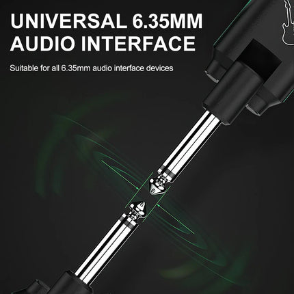 WS-70 Guitar Wireless System 100 Channel Rechargeable Audio Transmitter Receiver