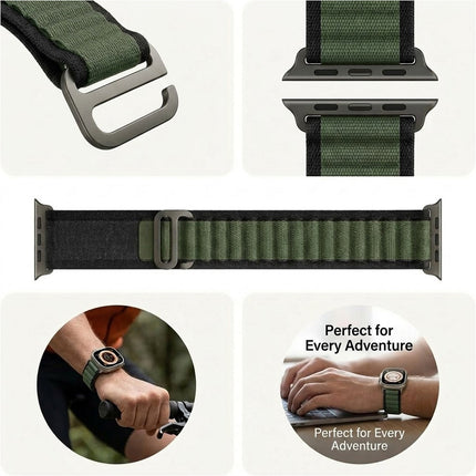 For Apple Watch iWatch Band Strap 9 8 7 6 SE 46mm 42mm 44mm SE Ultra Nylon Alpine
