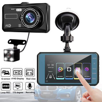 1080P Car Dash Camera Video DVR Recorder Front and Rear Night Vision Dual Cam