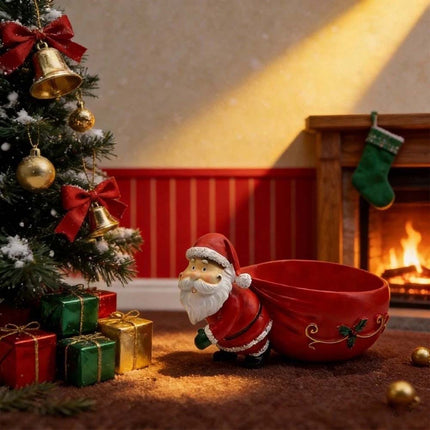 Cute Santa Claus Figurine Cartoon Christmas Decorative Figurine Living Room