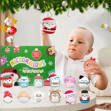 Advent Calendar 24 Days Squishmallows 2.5'' Micromallows 2026 Christmas Holiday (1pcs)