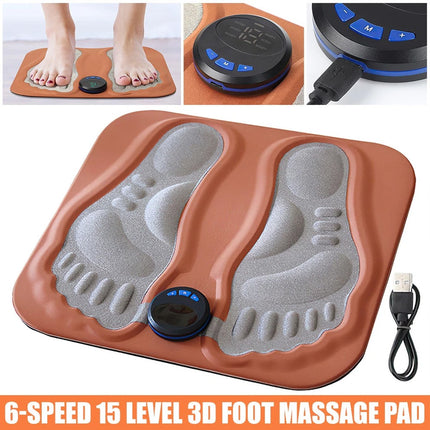 3D Smart Foot Massage Pad Feet Massager 6 Modes Improve Blood Circulation Relax