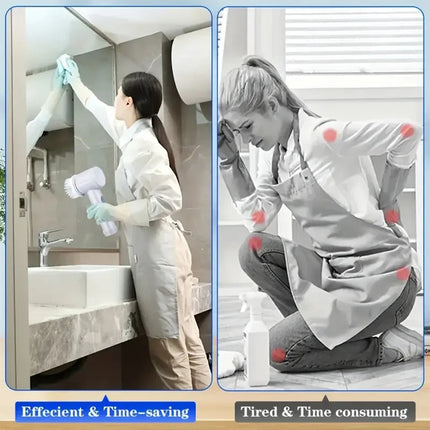 5 in 1 Electric Cleaning Brush Spin Scrubber Cordless USB Rechargeable Handheld