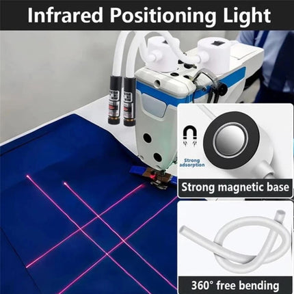 USB Positioning Laser Cross/Line Lamp w/ Magnetic Base Sewing Machine Cutting