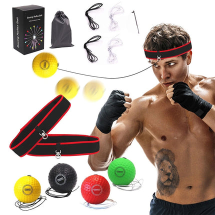 Boxing Fight Ball With Head Band For Exercise Reflex Speed Training Punching