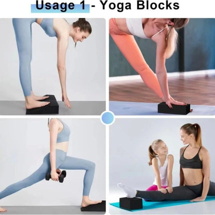 2PCS Wedge Stretch Slant Squat Board Slanting Yoga Block Exercise Gym Fitness