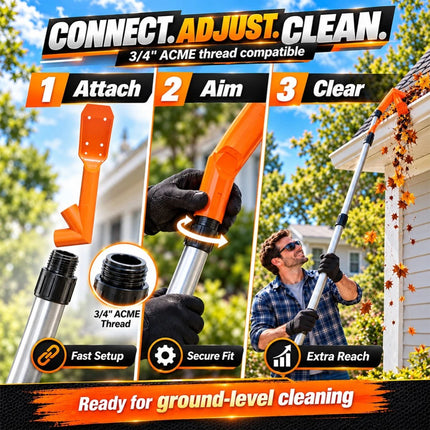 Roofing Leaf Shovel Gutter Cleaning Tool With Long Handle for Home