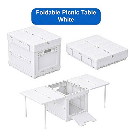 Collapsible Picnic Table Storage Box Portable Outdoor Camping BBQ