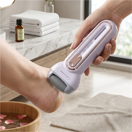 Purple Electric Care Pedicure Foot File Hard Dead Skin Callus Remover Foot Grinder Kit