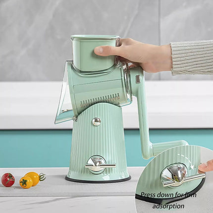 5 in 1 Rotary Cheese Grater Vegetable Handheld Fruit Vegetable Slicer Shredder