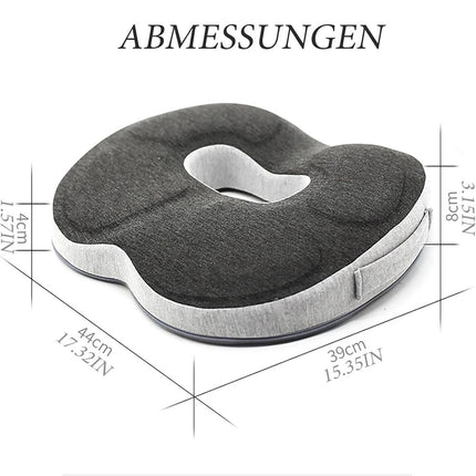 Cushion Seat Pillow Orthopaedic Coccyx Back Pain Relief Memory Foam Office Chair